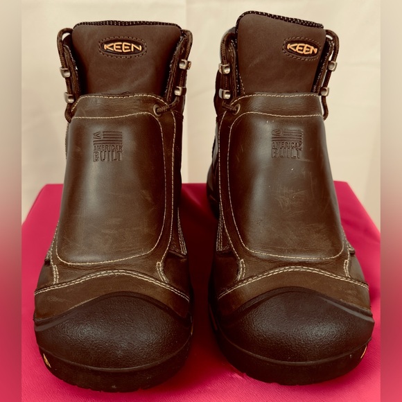 KEEN Men's Mt Vernon 6" MET Waterproof Boot (Steel Toe) Cascade Brown  Size 8.5D - Picture 6 of 13